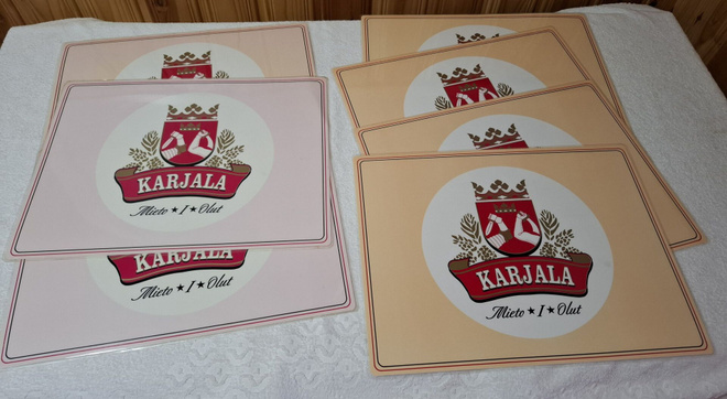 KARJALA OLUT Pöytä tabletit 7 kpl. vintage