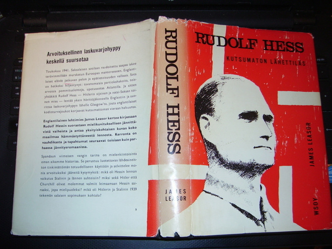 Leasor  RUDOLF HESS Kutsumaton lähettiläs (1p. 1963)Sis.pk:t