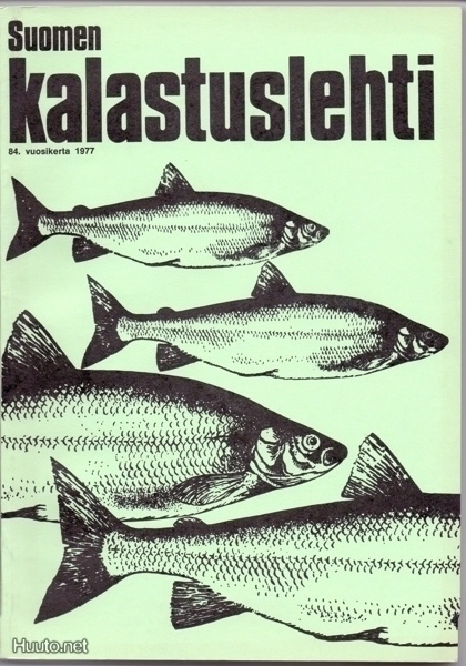 Suomen kalastuslehti 1977 84.vuosikerta nid.kirja 204 sivua