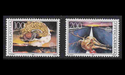 Jugoslavia 2156-7 ** Europa luonnonsuojelu (1986)
