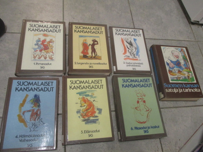 SUOMALAISET KANSANSADUT 1-6 + SATUJA JA TARINOITA KIRJA