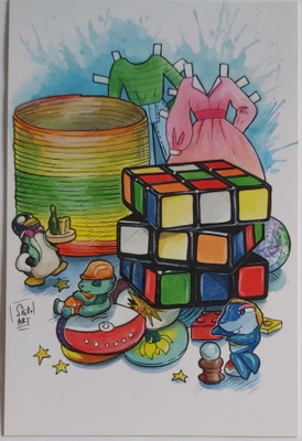 "RUBIKIN KUUTIO"-POSTIKORTTI