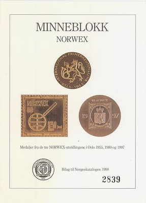 Norja 1998 Norwex muistoblokki