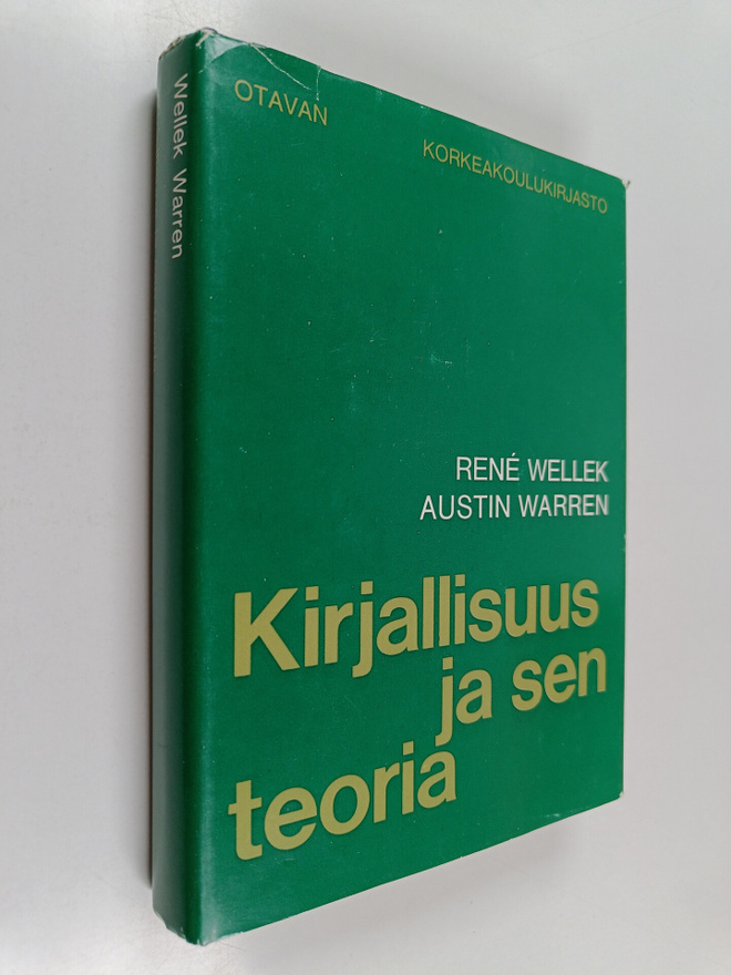 Rene Wellek : Kirjallisuus ja sen teoria