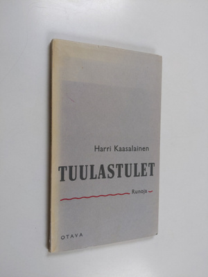 Harri Kaasalainen : Tuulastulet : runoja (lukematon)