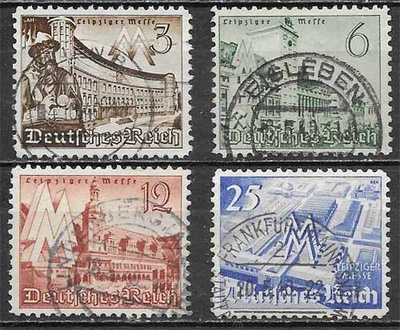 Deutches Reich Michel n:o 739-42 O