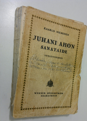 Kaarlo Nieminen : Juhani Ahon sanataide : tyylitutkimus