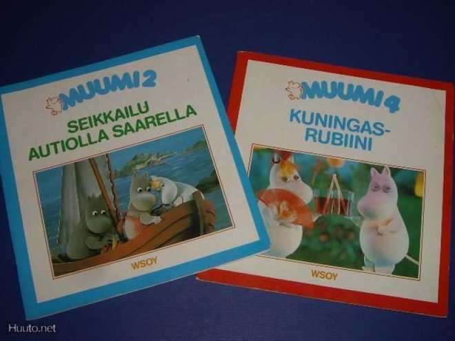 Muumi RUBIINIKUNINGAS ja SEIKKAILU AUTIOLLA SAARELLA v.1987