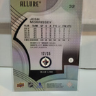 2021-22 Upper Deck Allure Blue Line #32 Josh Morrissey 17/35 - pikkukuva 2