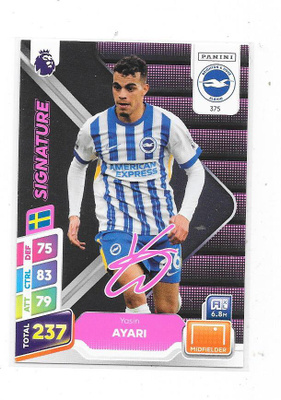 2025 Panini Adrealyn Plus Signature # Yasin Ayari , Brighton