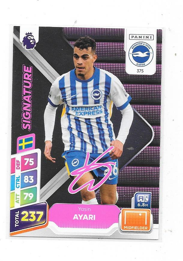 2025 Panini Adrealyn Plus Signature # Yasin Ayari , Brighton