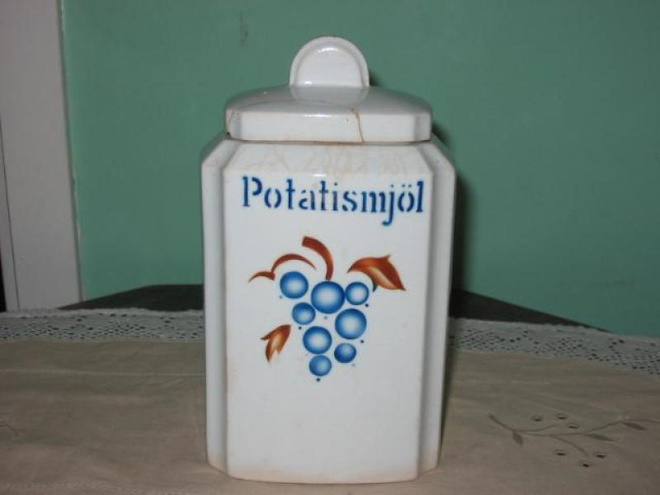 Arabia 1932-49 RYPÄLE maustepurkki Potatismjöl!