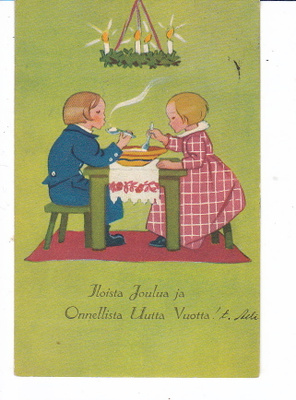 VANHA Postikortti Martta Wendelin 1936