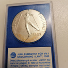 Hopeinen juhlaraha Lahden MM-hiihtojen 1989 - pikkukuva 2