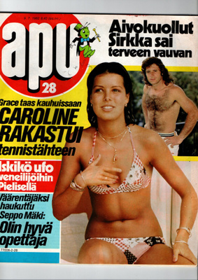Apu n:o 28 1982 Paperinukke. Caroline. Diana. Nauvo. Savonli