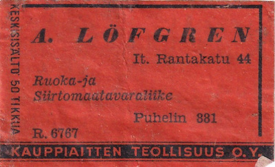 A. Löfgren, Rantakatu 44 , R 6767 b589