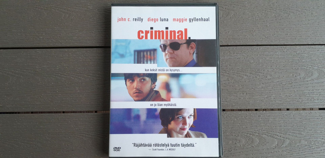 DVD: Criminal. (John C. Reilly, Maggie Gyllenhaal 2004)