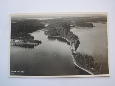 VANHA Postikortti Punkaharju Karhumäki 1927
