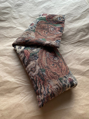 Vintage Koristetyyny Koirakuvionnilla, 17x47,5cm