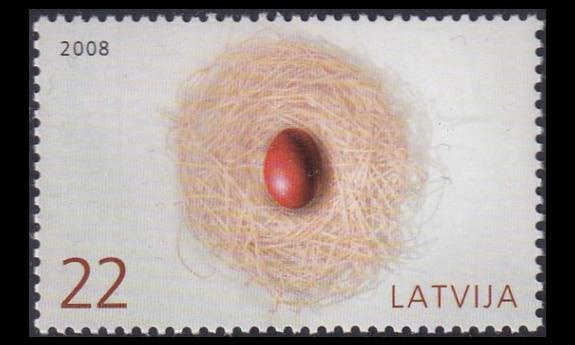 Latvia 722 ** Pääsiäinen (2008)