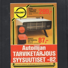 OSAJET Autoilijan tarviketarjous syysuutiset 1982 - pikkukuva 1