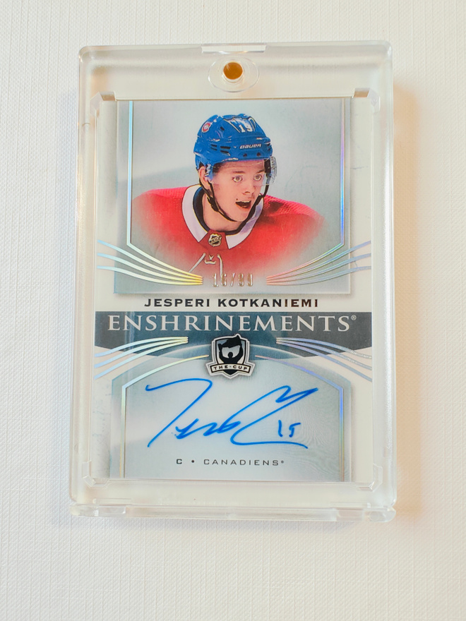 Jesperi Kotkaniemi - 18-19 The Cup Enshrinements Auto /99