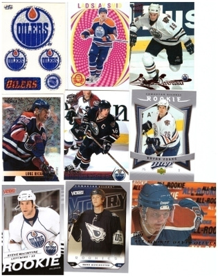9 x EDMONTON OILERS Erikois/Parallel RC Ym. Kortteja