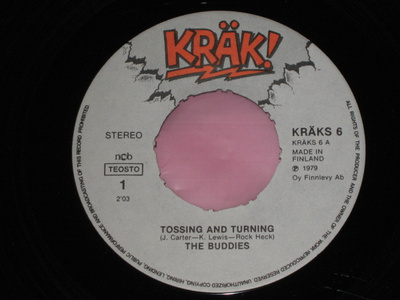 7" BUDDIES - Tossing and Turning - single 1979 beat EX