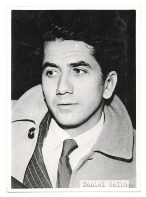 Vanha valokuva. Filmitähti  DANIEL GELIN  1921-2002