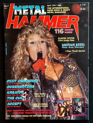 Metal Hammer 1989 : Helloween , Dream Theater , Accept