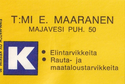 Majavesi, T:mi E. Maaranen   .b480