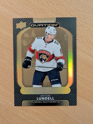 2021-22 Ovation Anton Lundell Standing Ovation Rookie Gold