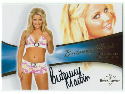 Bench Warmer Bubble Gum 2013 Autograph Britanny Martin