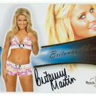 Bench Warmer Bubble Gum 2013 Autograph Britanny Martin - pikkukuva 1