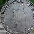 Hopeavärinen merkki. Halkaisija - 40 mm. Hyväkuntoinen. - pikkukuva 5