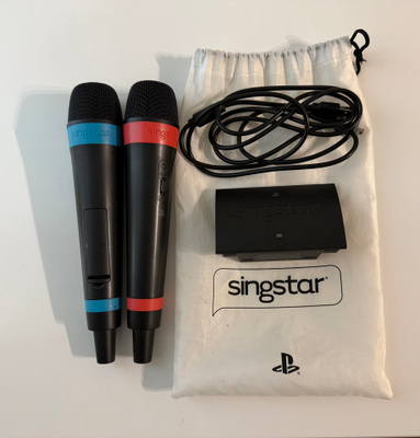 Langattomat Playstation Singstar mikrofonit