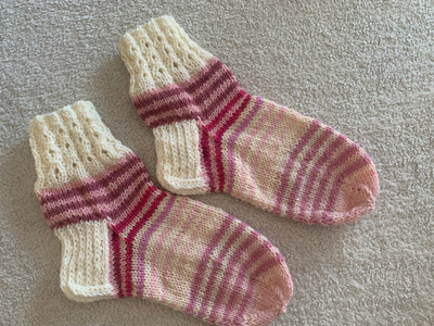 Vaahtokarkki villasukat koko 38-40
