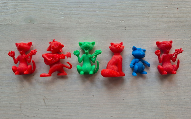 Aristokatit – värilliset vintage figuurit (6 kpl)