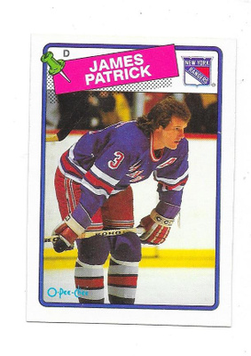1988-89 OPC #69 James Patrick New York Rangers