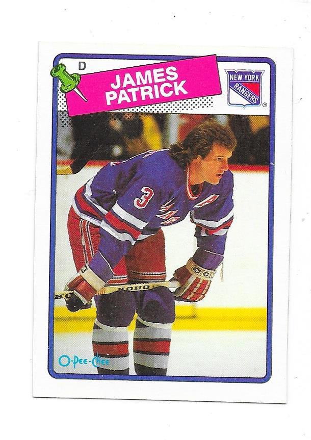 1988-89 OPC #69 James Patrick  New York Rangers