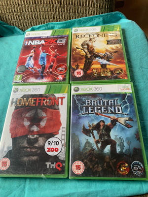 Xbox360 pelejä 4kpl uusia