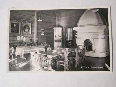VANHA Postikortti Kotka Langinkosi 1950-l Alkup.Mallikappale