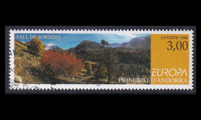 Andorra Fr 535 o Europa kansallispuistot (1999)