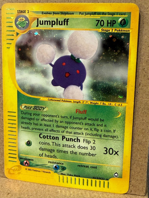 Pokémon Jumpluff H13/H32 – Aquapolis Holo Rare 2003