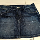 H&M &DENIM lasten farkkuhame 128 (7–8 v) – strassikoristelu - pikkukuva 1