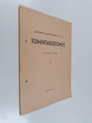 Suomen aliupseeriliitto r.y:n toimintakertomus 1.4.-31.12...