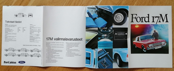 1971 Ford 17M esite - SUOM - 16 siv -  "Taunus"