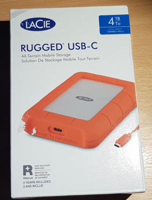 LaCie Rugged USB-C 4 Tt -ulkoinen kovalevy