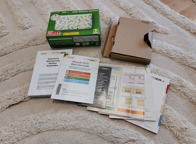 Laatikko + ohjeet Nintendo 3DS XL Luigi Special Edition
