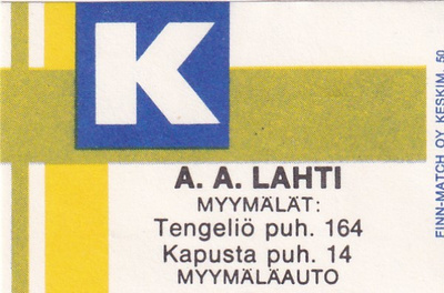 Tengeliö, Kapusta, A. A. Lahti ,1/13